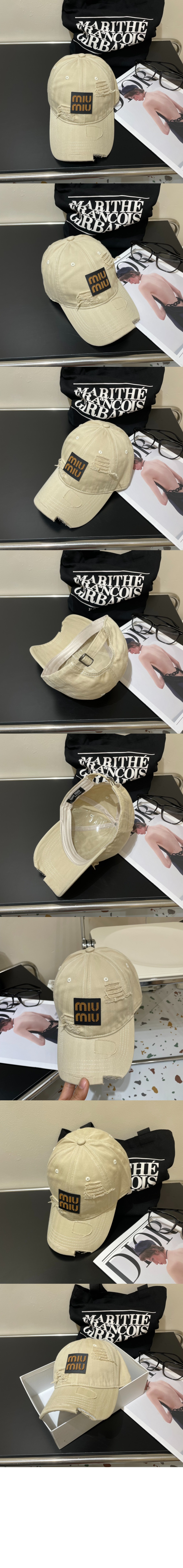 미우미우 베이스볼 캡 5HC661