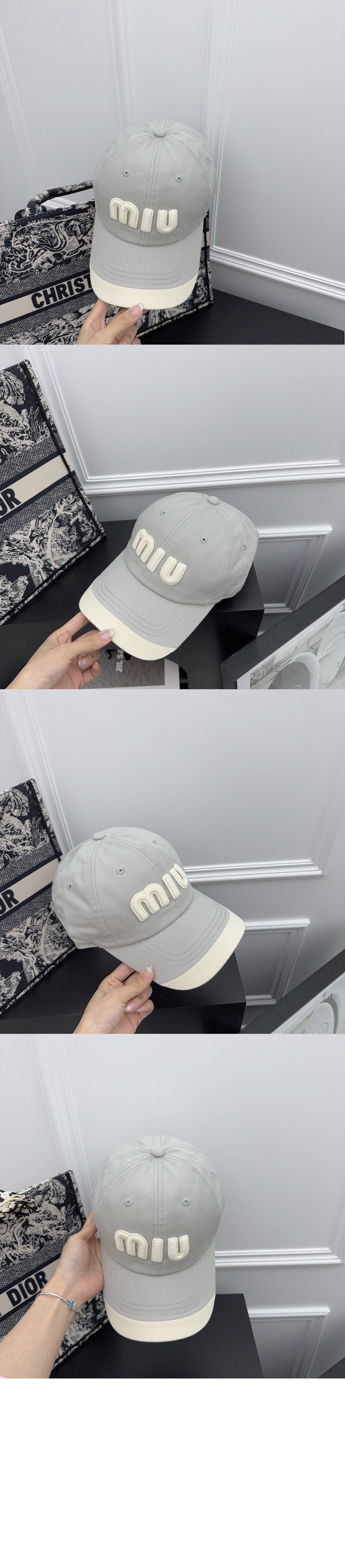 미우미우 베이스볼 캡 5HC243