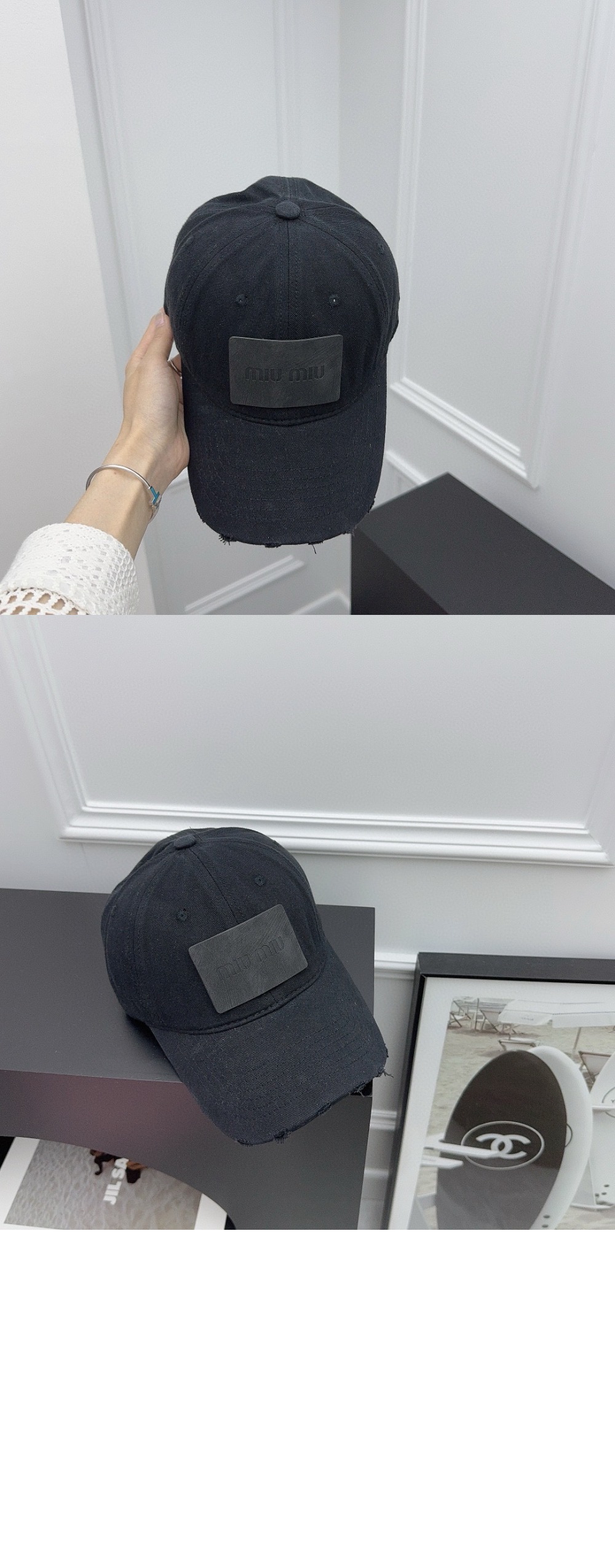 미우미우 베이스볼 캡 5HC231