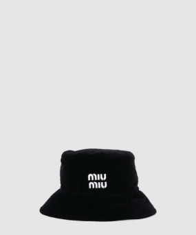 미우미우 로고 버킷햇 5HC196