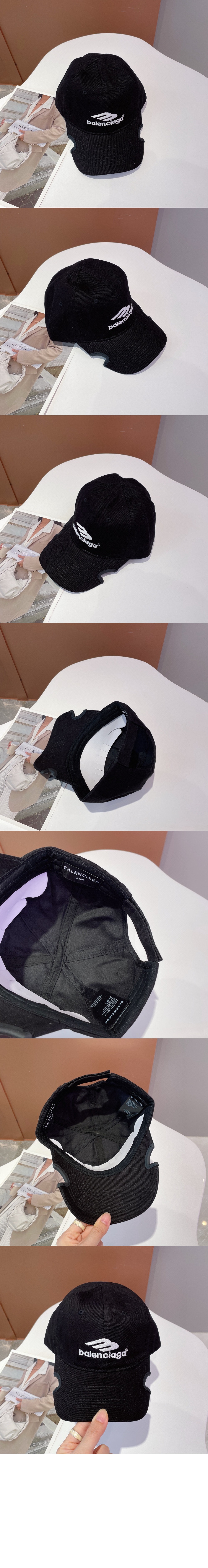 발렌시아가 로고 자수 베이스볼 캡 697749