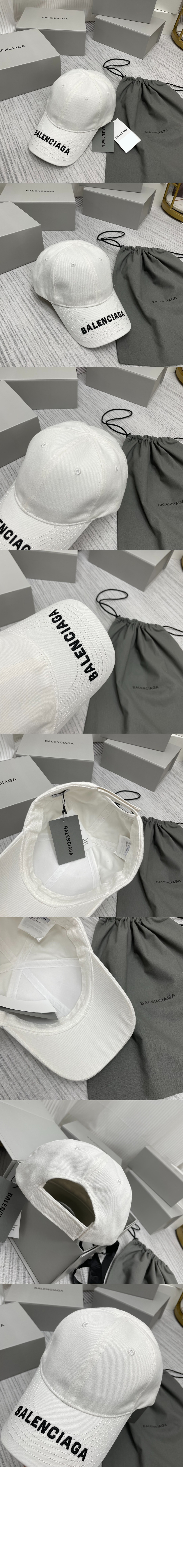 발렌시아가 자수 트윌 베이스볼 캡 840367