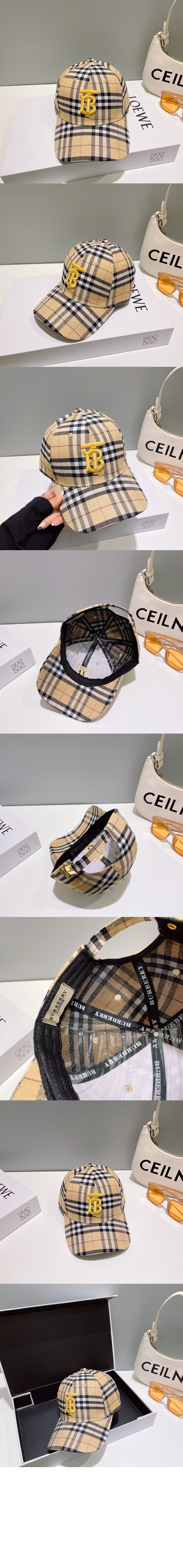 버버리 빈티지 체크 베이스볼 캡 8045217