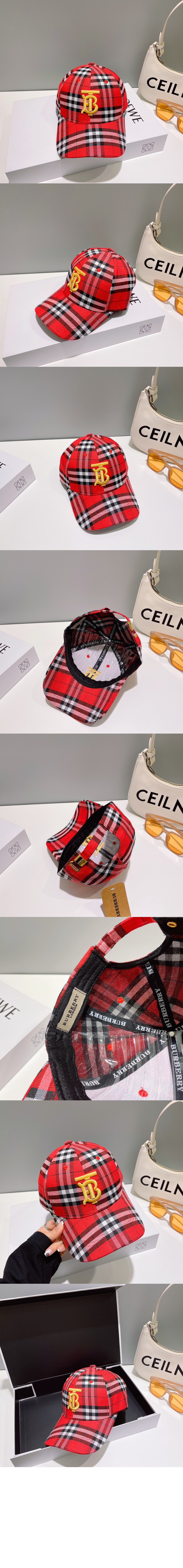 버버리 빈티지 체크 베이스볼 캡 8045217