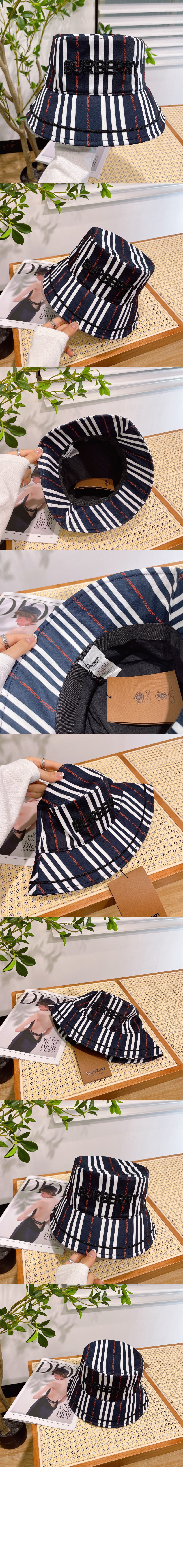 버버리 빈티지 체크 버킷햇 8045231