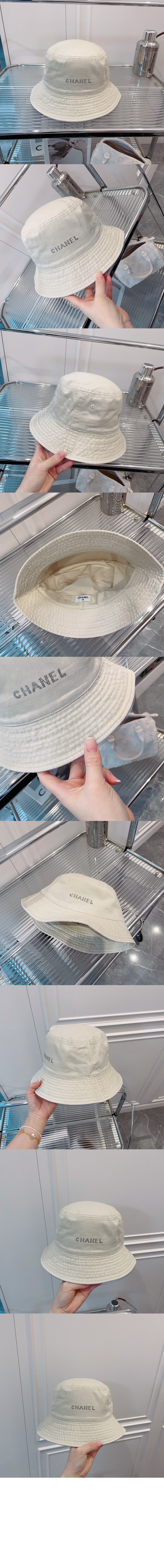 샤넬 로고 버킷햇 AA8642