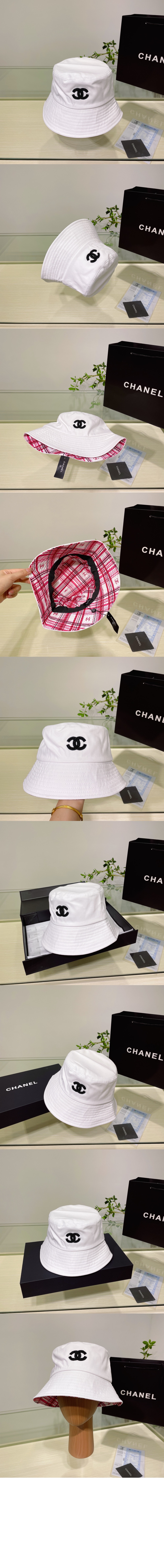 샤넬 로고 버킷햇 AA8956