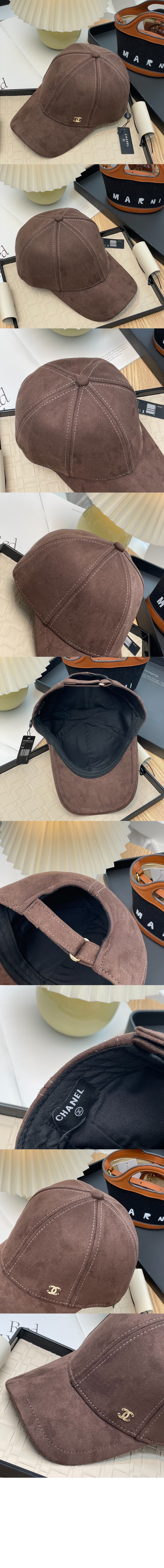 샤넬 로고 베이스볼 캡 AA9468