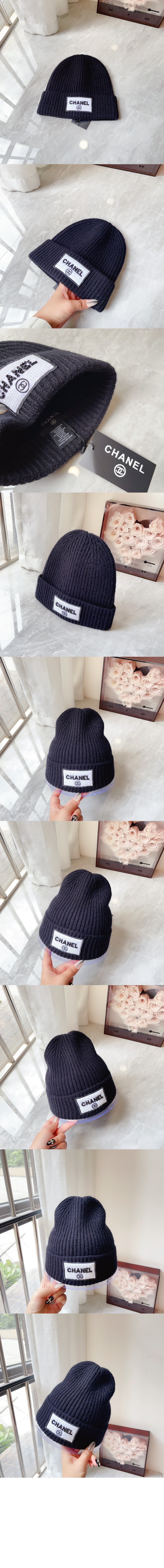 샤넬 로고 비니 AA2301