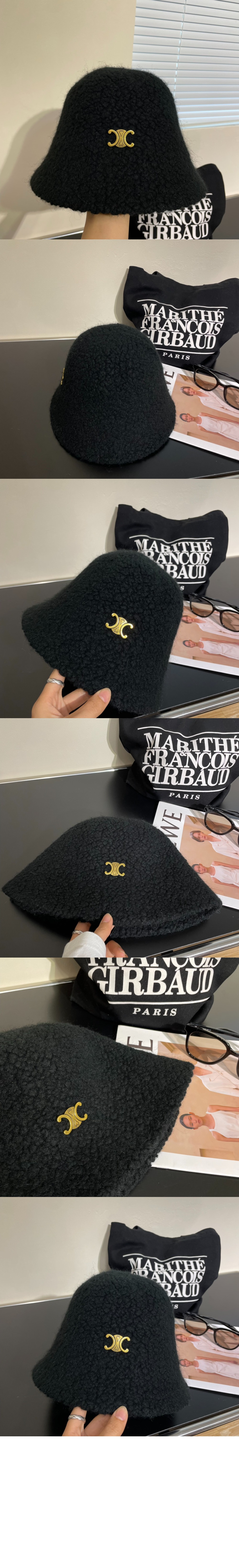 셀린느 뽀글이 벙거지 2A3751