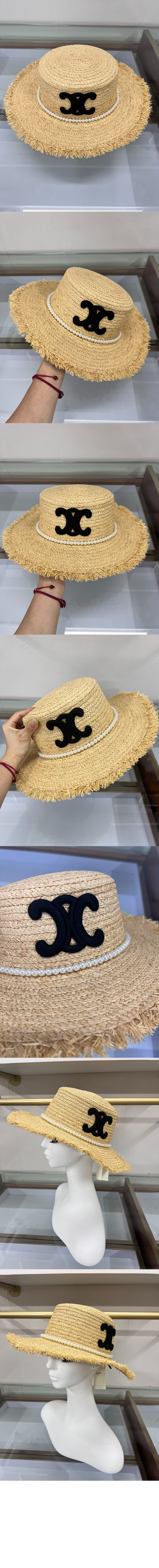 셀린느 밀짚모자 선캡 2A98B4