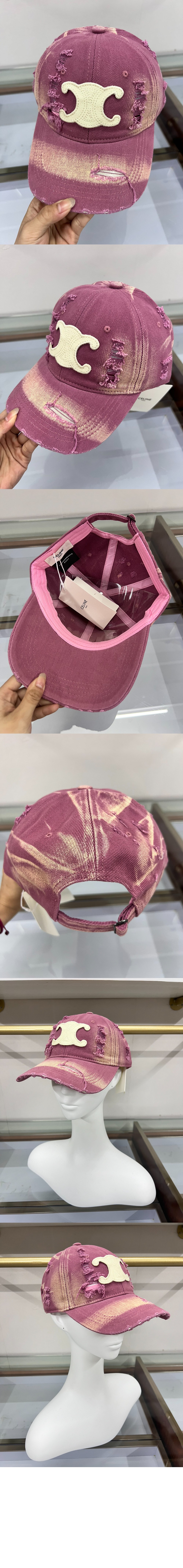 셀린느 데님 베이스볼 캡 2A5621