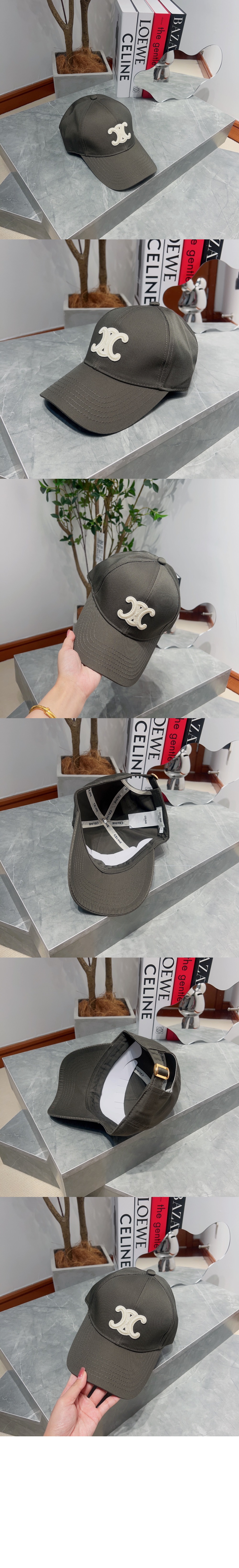 셀린느 트리오페 베이스볼 캡 2AUT69