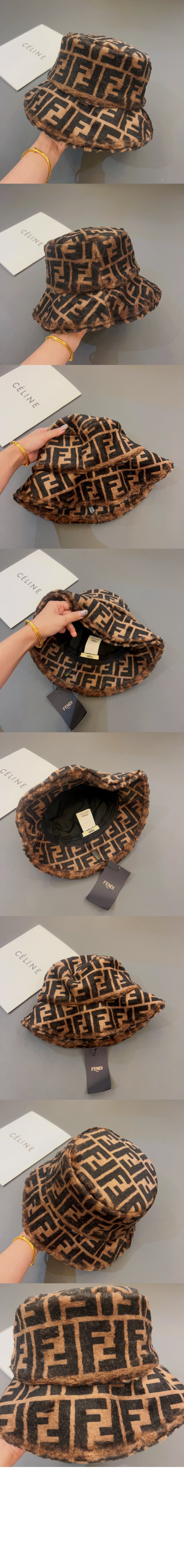 펜디 램스울 벙거지 FXQ412