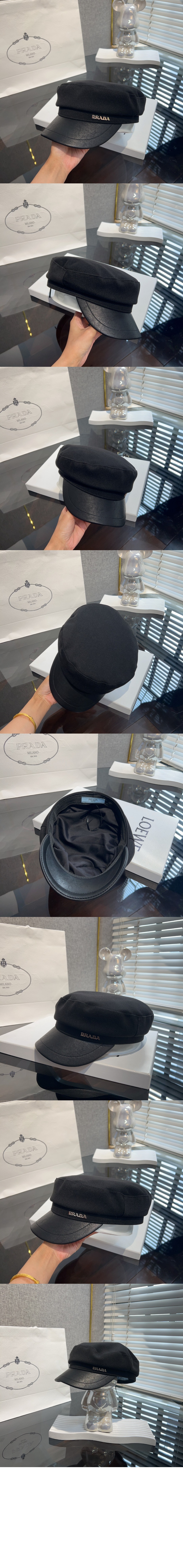 프라다 팔각 모자 1HC728