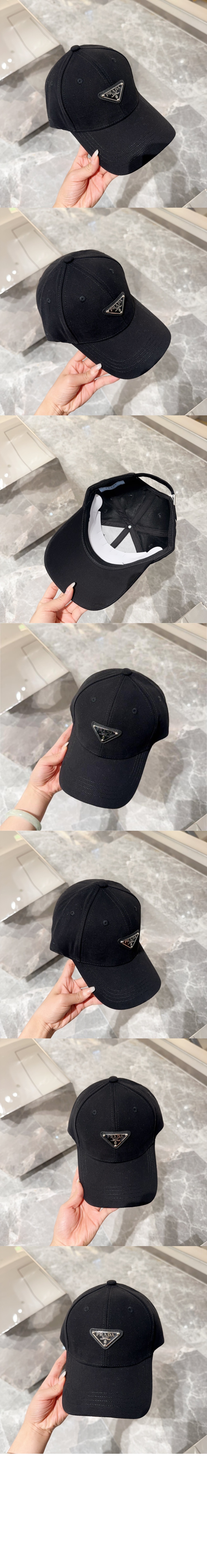 프라다 로고 베이스볼 캡 2HC231