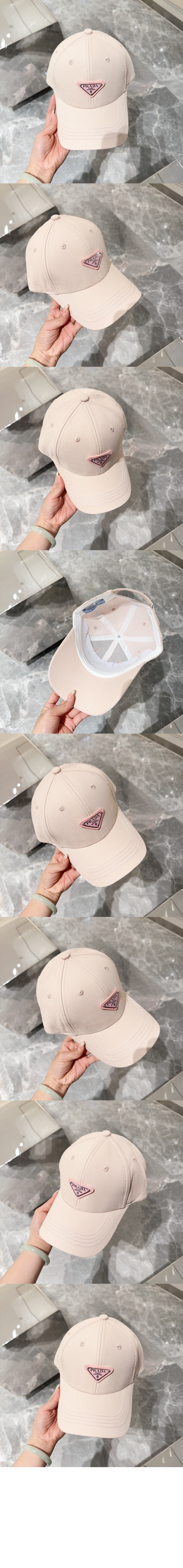 프라다 로고 베이스볼 캡 2HC231