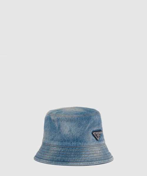 프라다 데님 버킷햇 1HC137