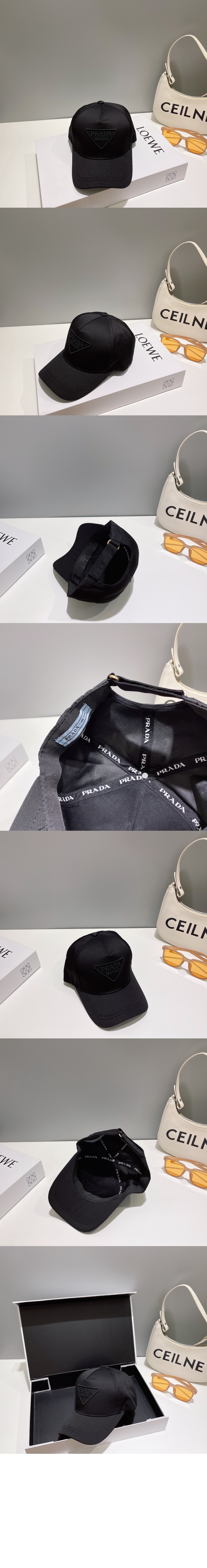 프라다 트윌 베이스볼 캡 1HC179