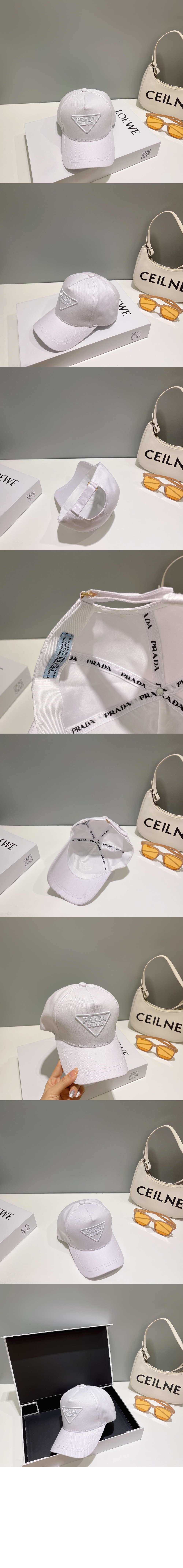 프라다 트윌 베이스볼 캡 1HC179