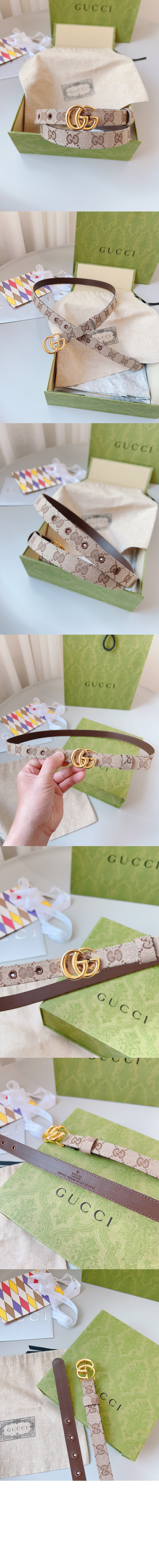 구찌 GG 마몽 벨트 409417