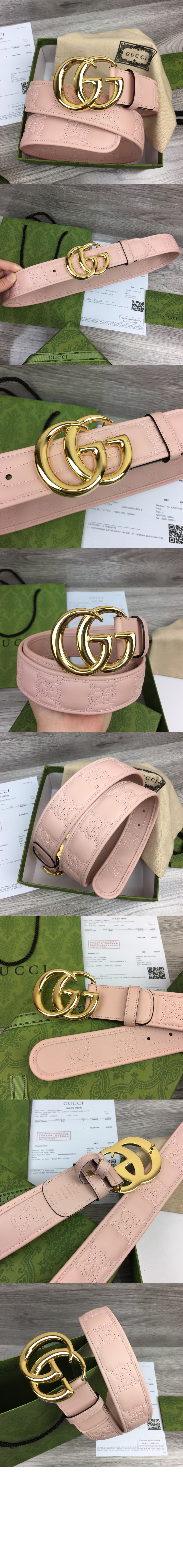 구찌 마틀라세 와이드 벨트 400593