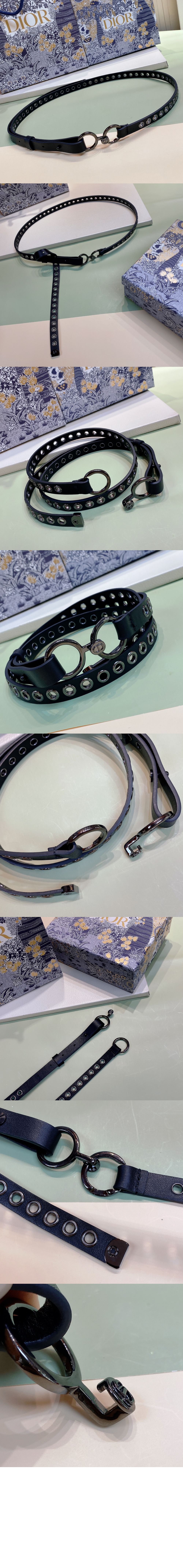 디올 소가죽 벨트 B0298