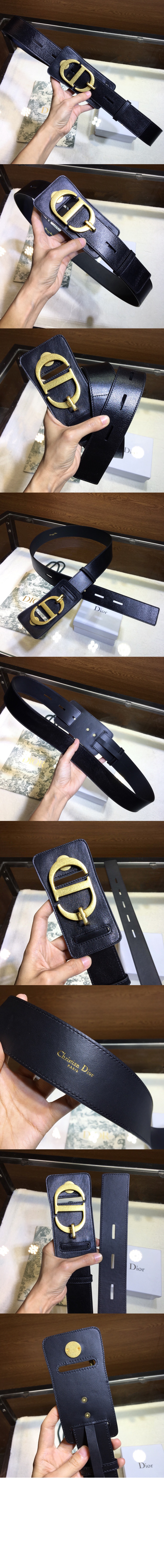 디올 소가죽 벨트 B0045