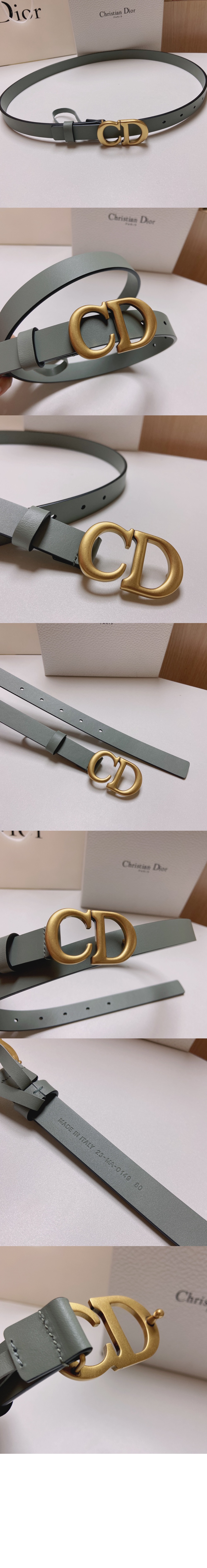 디올 소가죽 벨트 B0042