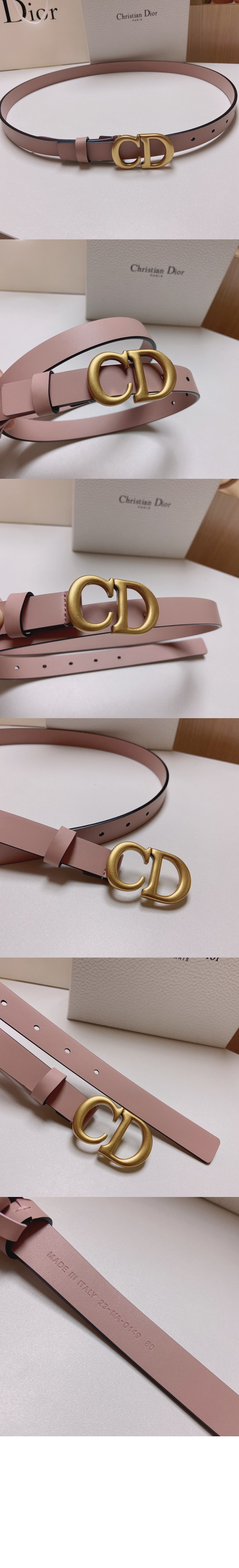 디올 소가죽 벨트 B0042
