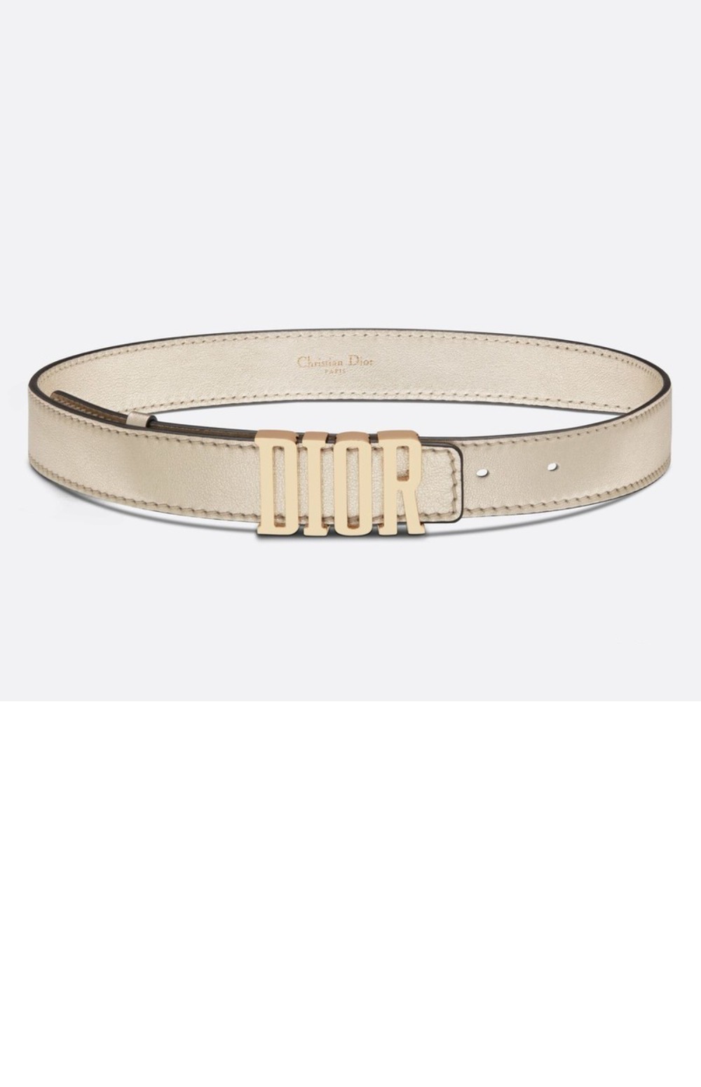 디올 주름 소가죽 벨트 B0385