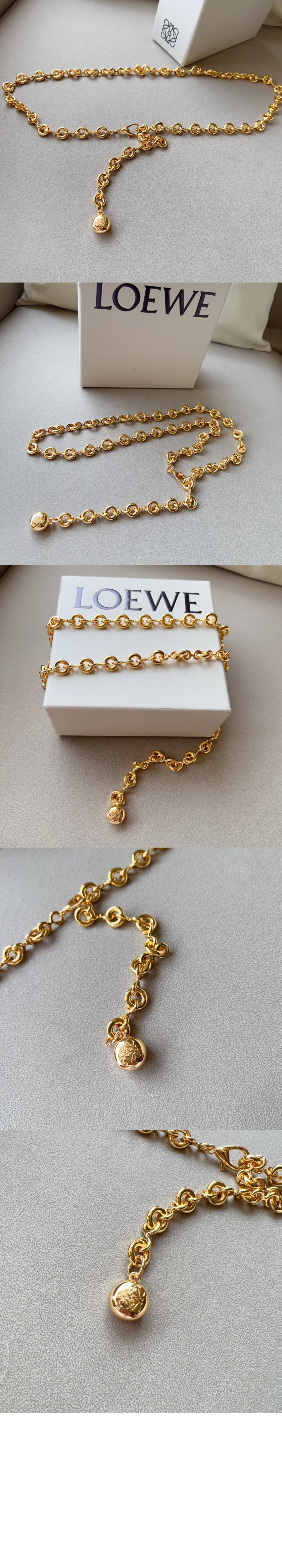 황동 도넛 체인 벨트