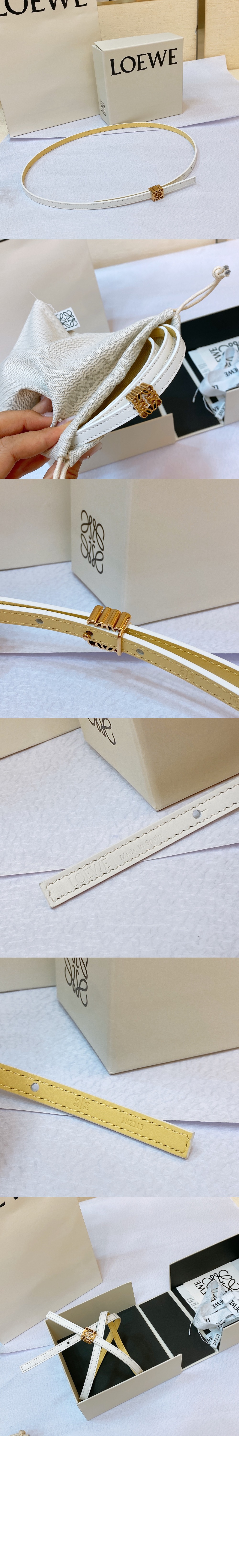 로에베 리버서블 애너그램 큐브 벨트