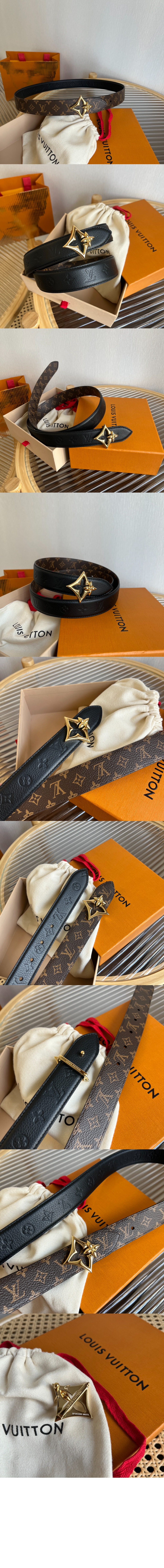 루이비통 플라워그램 리버서블 벨트 M8373V