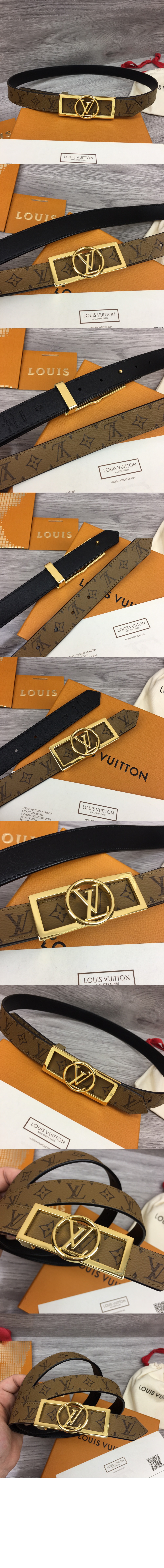 루이비통 도핀 리버서블 벨트 M0203W