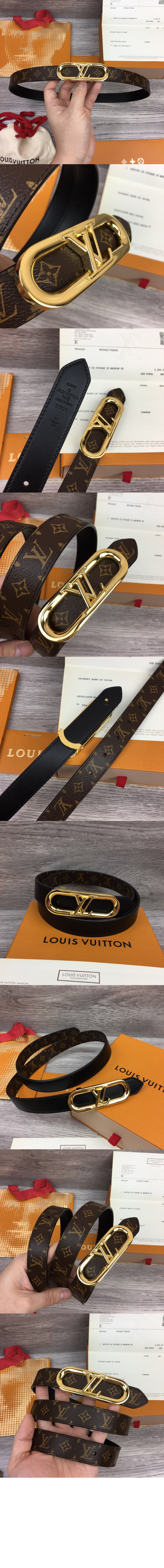 루이비통 마이 LV 체인 리버서블 벨트 M0690W