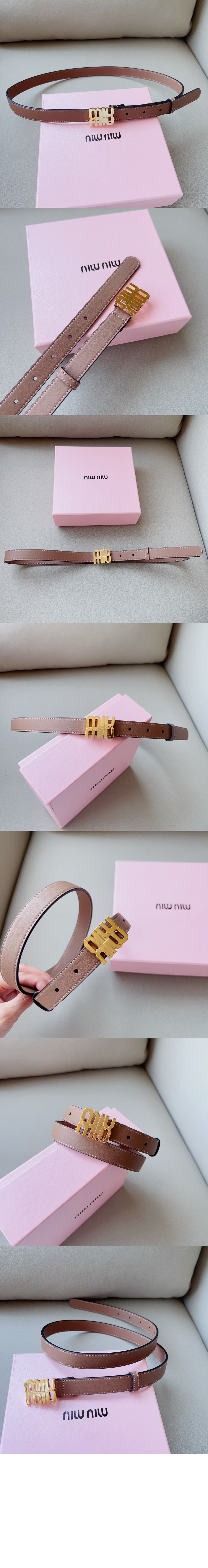 미우미우 가죽 벨트 5CC559