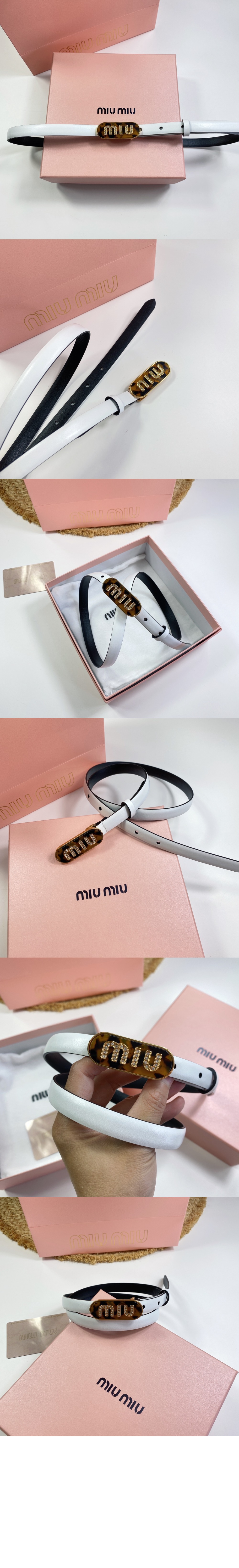 미우미우 가죽 벨트 5CC504