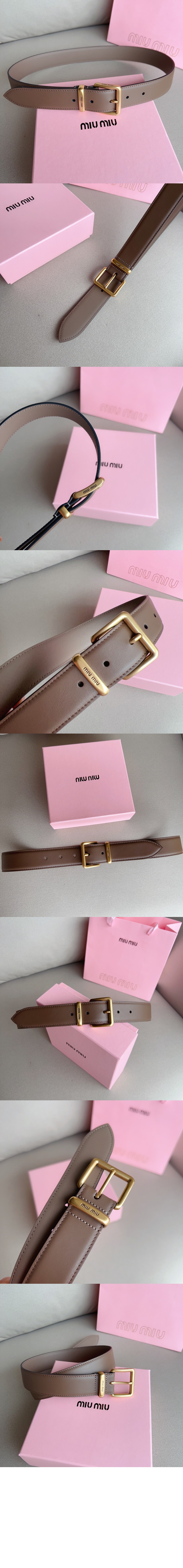 미우미우 가죽 벨트 5CC536