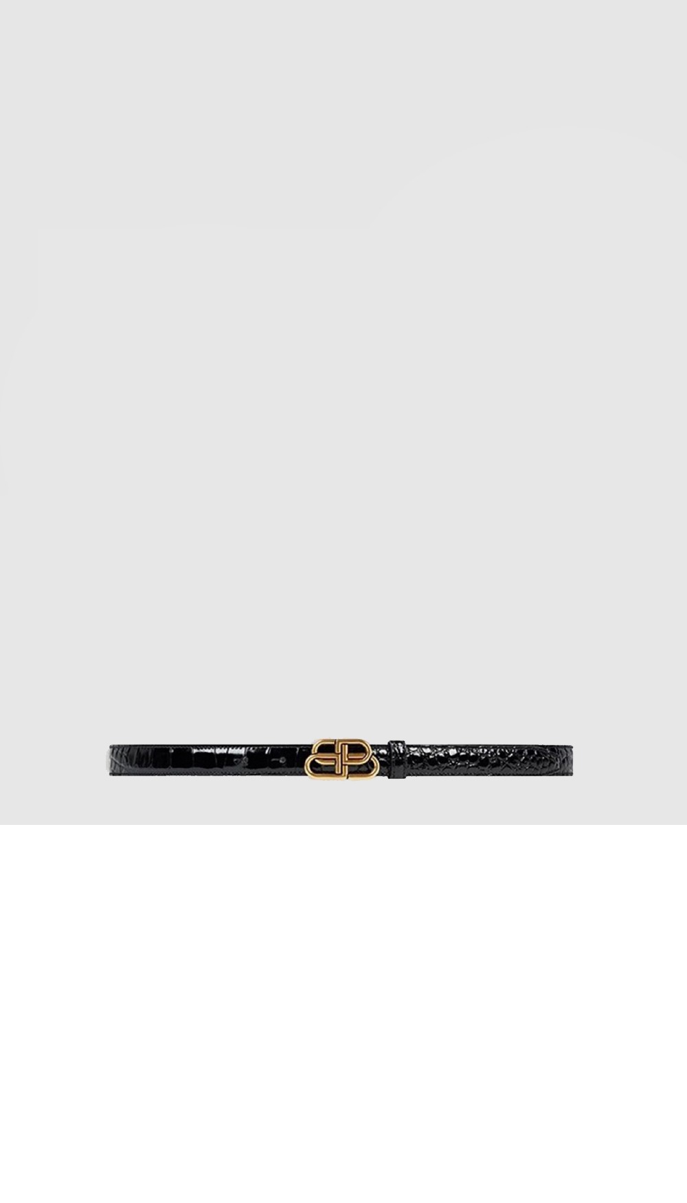발렌시아가 크로커 엠보 소가죽 벨트 640450