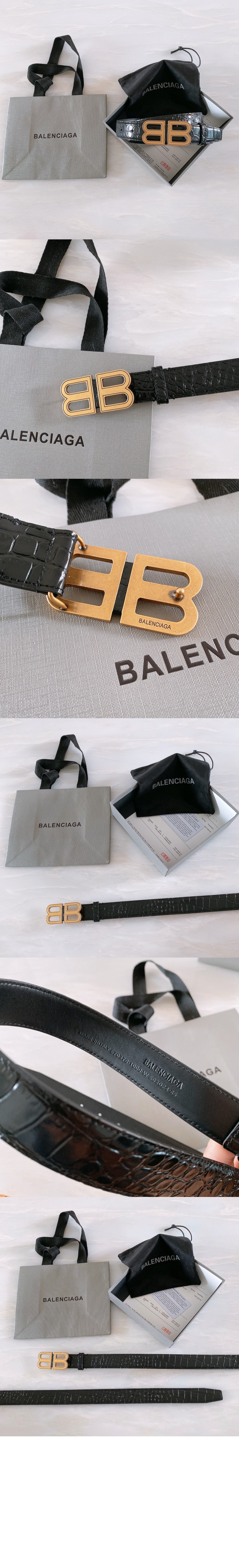 발렌시아가 BB 씬 벨트 673518