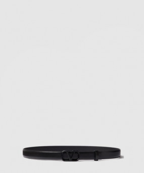 발렌티노 브이로고 시그니처 유광 송아지 가죽 벨트