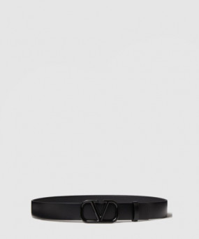 발렌티노 브이로고 시그니처 유광 송아지 가죽 벨트