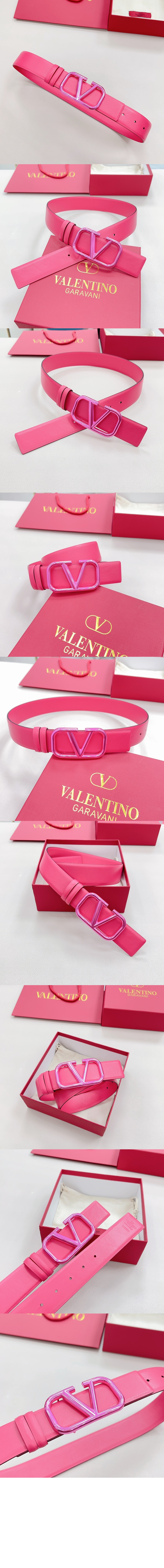 발렌티노 양면 송아지 가죽 벨트