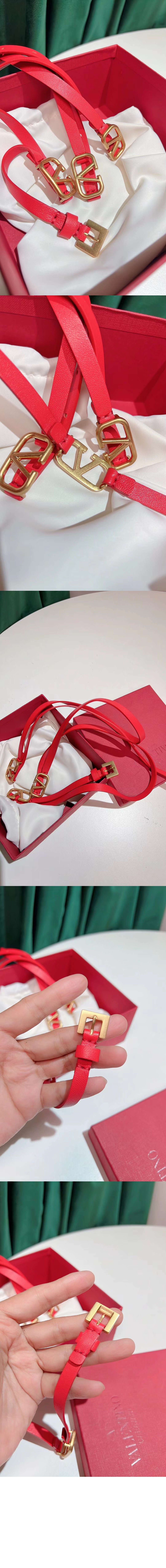 발렌티노 블로고 시그니처 나파 벨트