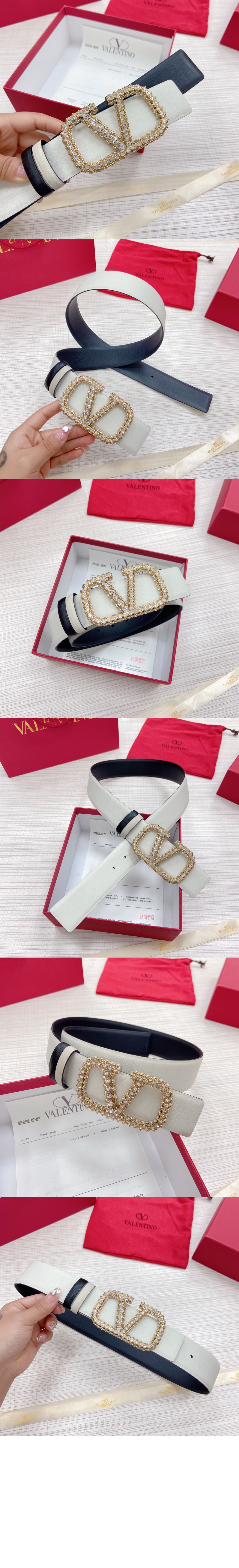 발렌티노 브이로고 리버서블 벨트