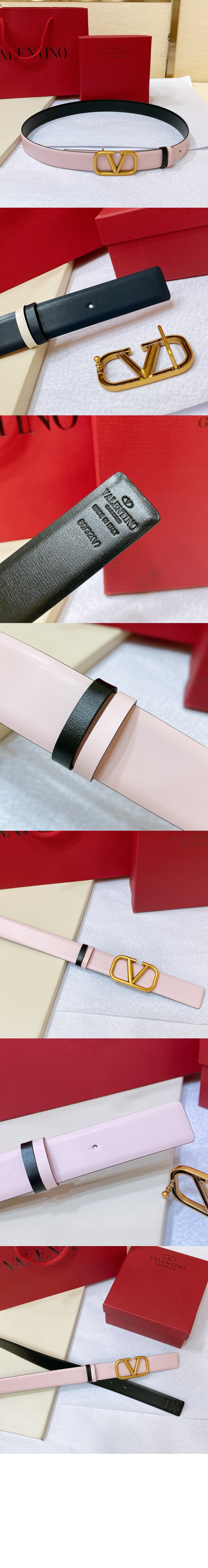 발렌티노 브이로고 리버서블 벨트