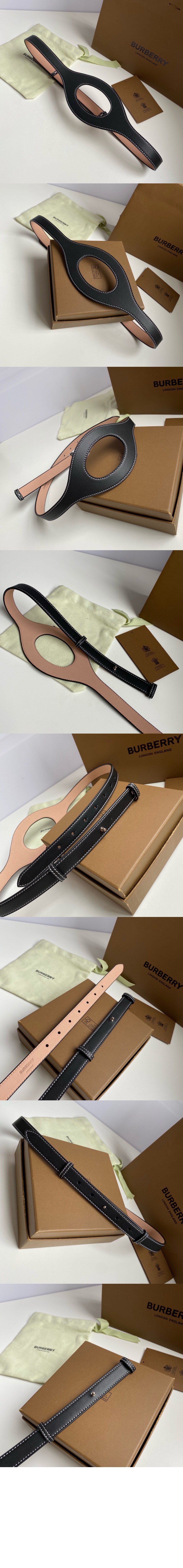 버버리 가죽 커팅 벨트 80395731