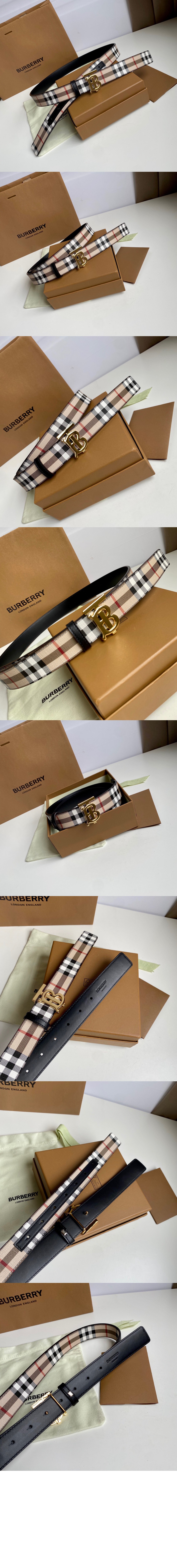 버버리 체크 양면 벨트 80524821