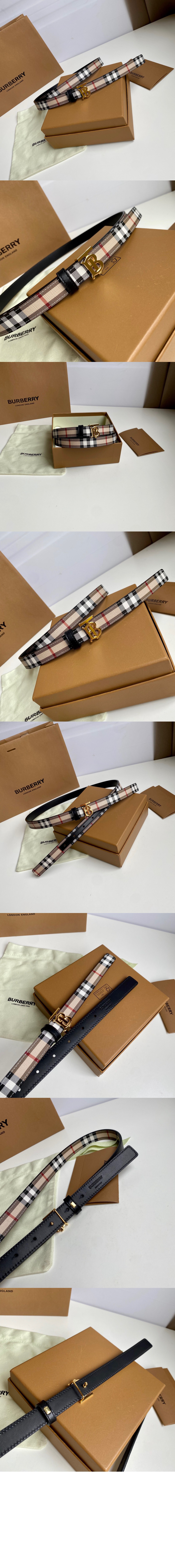 버버리 체크 양면 벨트 80524841